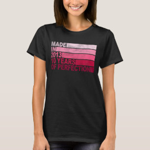Camiseta Crianças com 10 anos Nascer de aniversário em 2013