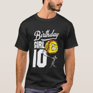 Camiseta Crianças com 10 anos Tema de Festa de aniversári