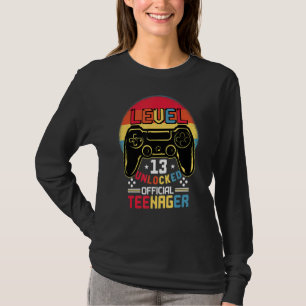 Camiseta Crianças com 13 anos de idade jogam no nível desbl