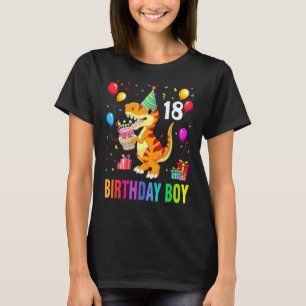 Camiseta Crianças com 18 anos Menino Rex Dinossauro, 18 ano