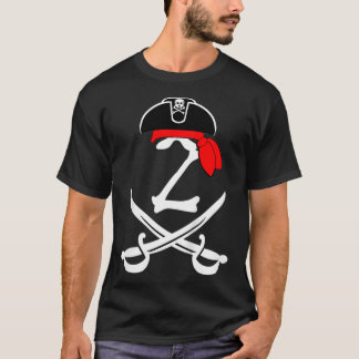 Camiseta Crianças Com 2 Anos De Idade segundo Pirata Tema D