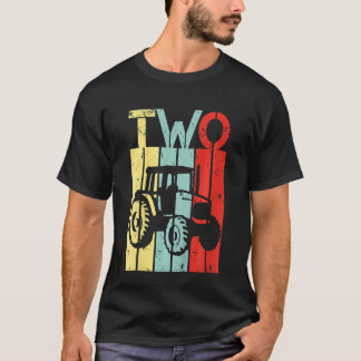 Camiseta Crianças com 2 anos de idade Trator Segundo Nascim