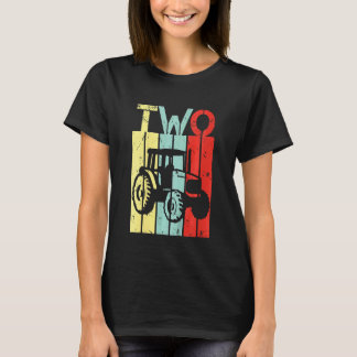Camiseta Crianças com 2 anos de idade Trator Segundo Nascim