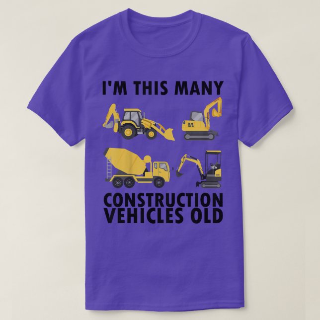 Camiseta Crianças com 4 anos de idade Construtoras de Menin (Frente do Design)