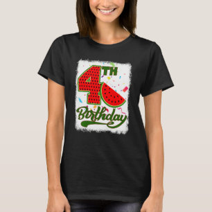 Camiseta Crianças com 4 anos de idade Melancia Tropical Fru