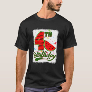 Camiseta Crianças com 4 anos de idade Melancia Tropical Fru