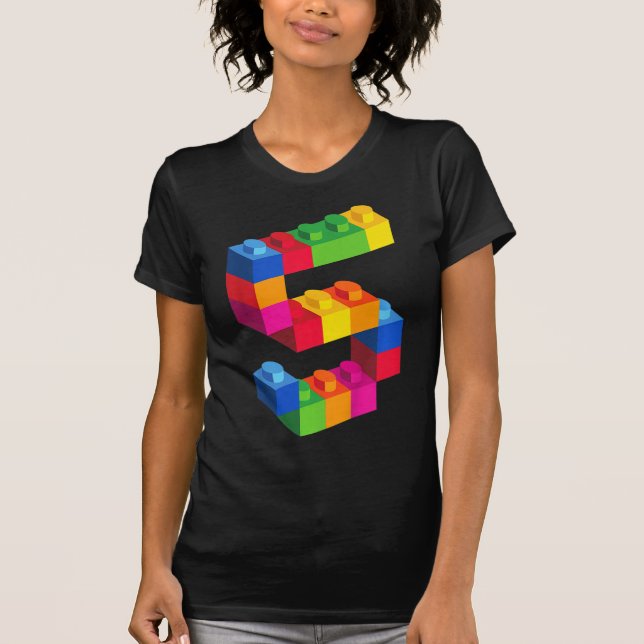 Camiseta Crianças com 5 anos de idade Blocos de Edifício Br (Frente)