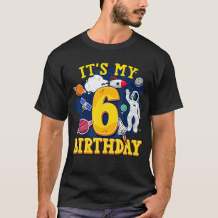Camiseta Crianças com 6 anos Astronauta Astronauta Exterior
