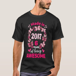 Camiseta Crianças Com 6 Anos De 6 Nascer De Aniversário Em 