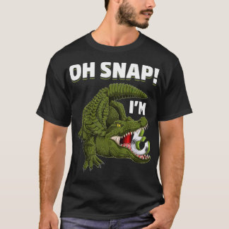 Camiseta Crianças com 6 anos de idade 6 de réptil crocodilo
