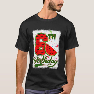 Camiseta Crianças com 6 anos de idade Melancia Fruta tropic