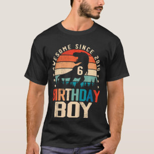 Camiseta Crianças com 6 anos Dinossauro 6 de aniversário de