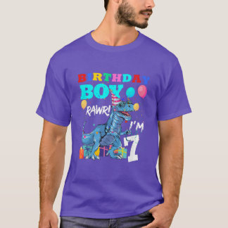 Camiseta Crianças com 7 anos de idade Presente 7 de Anivers
