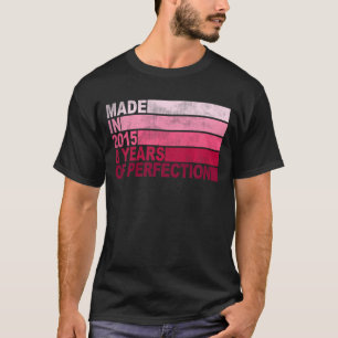 Camiseta Crianças com 8 anos de idade Nascer de aniversário