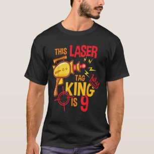 Camiseta Crianças com 9 anos de idade com etiqueta laser Fe