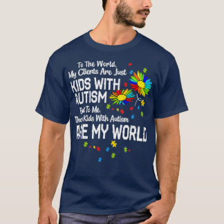 Camiseta Crianças com Autismo são meu BCBA RBT ABA