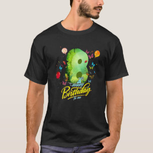 Camiseta Crianças com Borboleta de 8 anos Garota de anivers