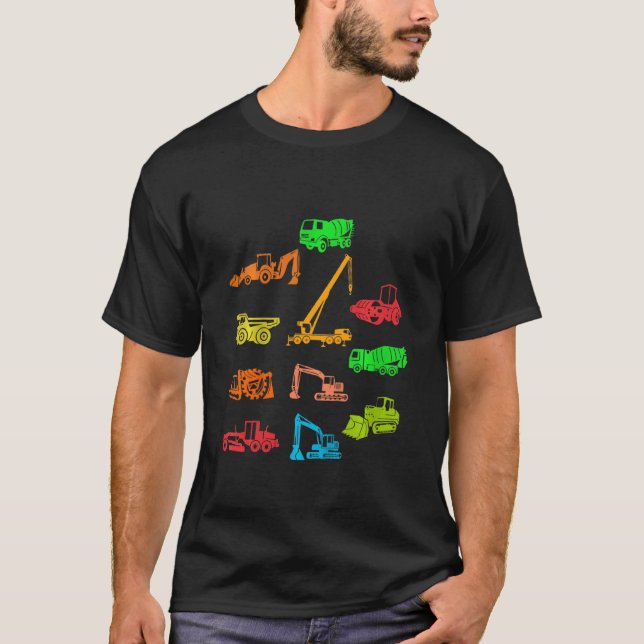 Camiseta Crianças com Dígger & Co Construction Sit (Frente)