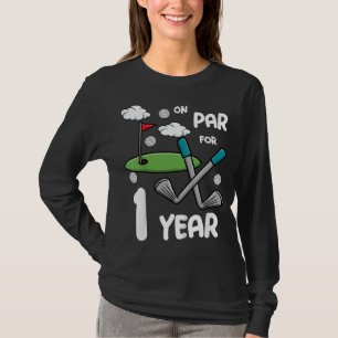 Camiseta Crianças com Festa de aniversário de Golfe de 10 a