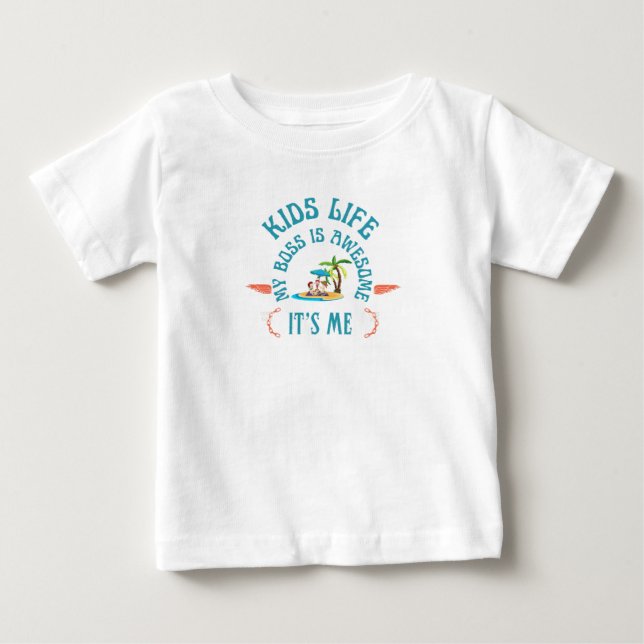 Camiseta Crianças como um chefe (Frente)