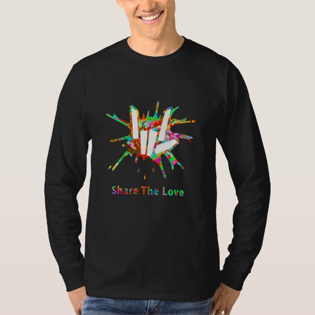 Camiseta Crianças Compartilham Merda De Amor Para Crianças  (Frente)