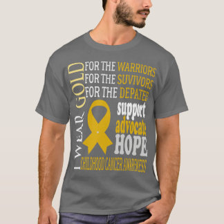 Camiseta Crianças Consciência de Canceres Infantis, eu vist