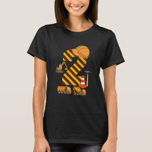 Camiseta Crianças Construtoras segundo aniversário Rapaz 2 