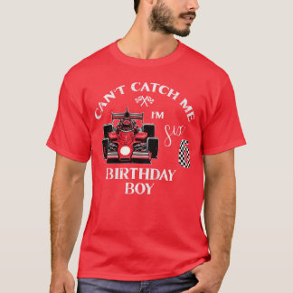 Camiseta Crianças Corrida de Aniversário de 6 Anos Menino N