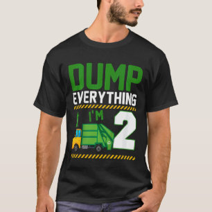 Camiseta Crianças cortam tudo que tenho 2 anos de lixo