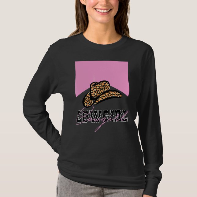 Camiseta Crianças Cowgirl Western Boots Hat Spurs Girls You (Frente)