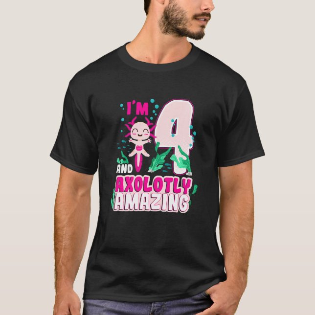 Camiseta Crianças Crianças 4º Aniversário 4 4 Anos Ax Incrí (Frente)