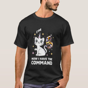 Camiseta Crianças Crianças 5 5 anos Aniversário Cat 5 anos 