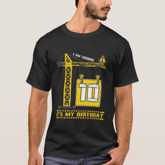 Camiseta Crianças Crianças Construindo Caminhão 10º Ag De A
