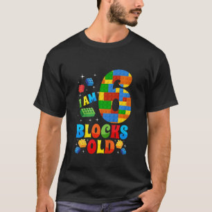 Camiseta Crianças Crianças Crianças Construtoras de 6 Bloco