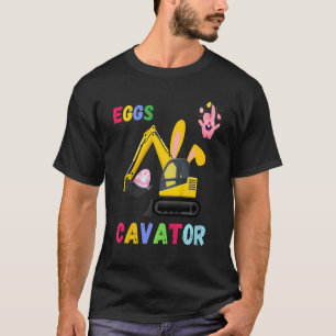 Camiseta Crianças Crianças Escavador de Felz pascoa do Eggs