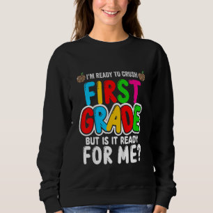 Camiseta Crianças Crianças Estou Pronto Para Detonar a 1ª S