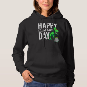 Camiseta Crianças Crianças Feliz Rua Dia do Trex Dino Patri
