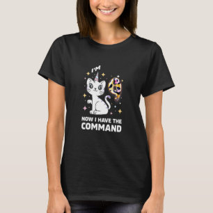 Camiseta Crianças Crianças Nove 9 anos 9º Aniversário Cat 9