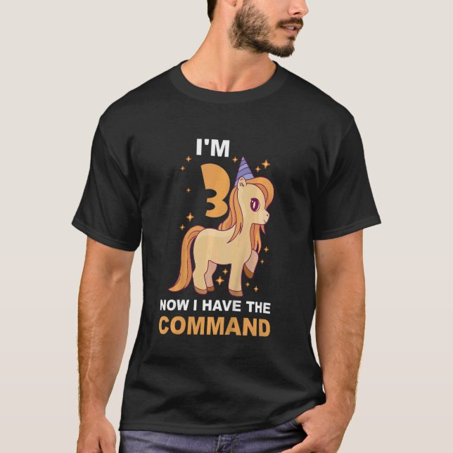 Camiseta Crianças Crianças Três Crianças de 3 Anos Garota d (Frente)