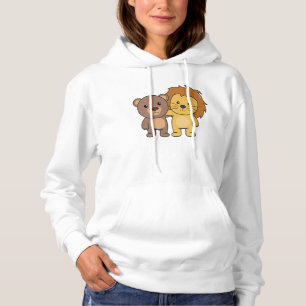 Camiseta Crianças Cuecas com Zoo de Urso Leão