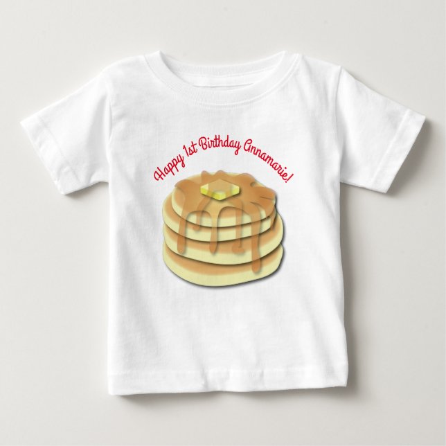 Camiseta Crianças Cuecas Flapjack de Festa de aniversário P (Frente)
