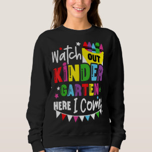 Camiseta Crianças Cuidado Com O Jardim De Infância Aqui Eu 