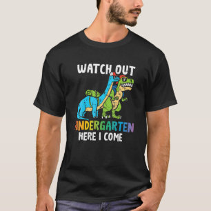 Camiseta Crianças Cuidado Com O Jardim De Infância Aqui Eu