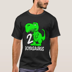 Camiseta Crianças Curiosas Meninos De 2 Anos Boyasaurus T R