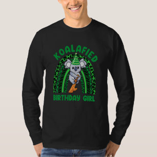 Camiseta Crianças Cute Koalafied Birthday Girls Koala Bear