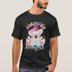 Camiseta Crianças Cute Koalafied Birthday Girls Koala Bear 