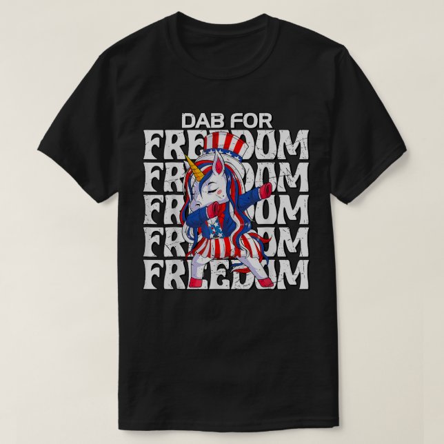 Camiseta Crianças Da Liberdade Em 4 De Julho (Frente do Design)