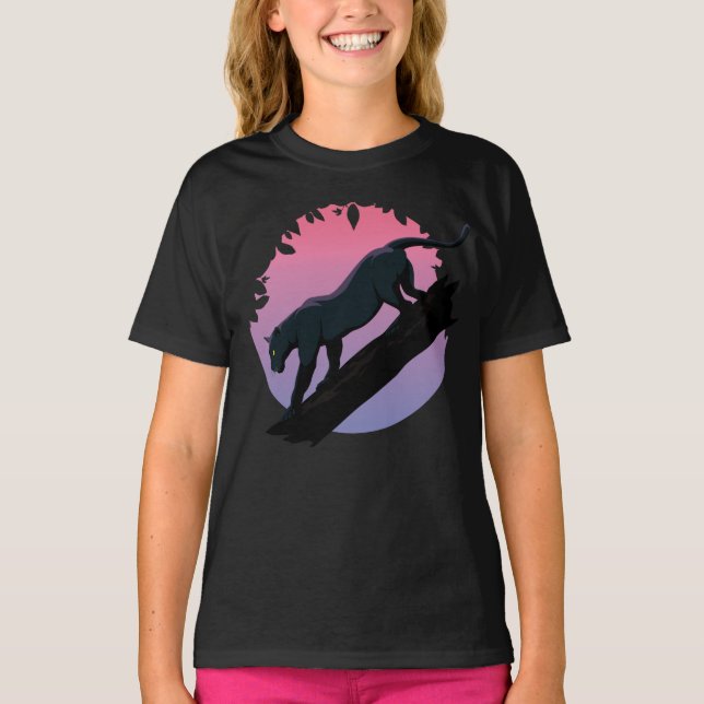 Camiseta Crianças da selva de pântano preto (Frente)