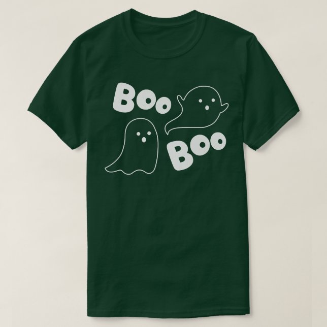 Camiseta Crianças Da Tripulação De Boo Ei Truque De Fantasm (Frente do Design)