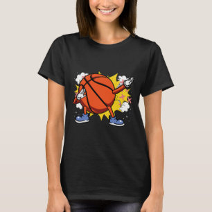 Camiseta Crianças Dabbing American Bysketbyll Player para v